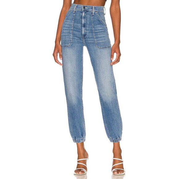 Mother Women's The Wrapper Patch Springy Ankle in We The Animals Size 27 - Picture 1 of 11